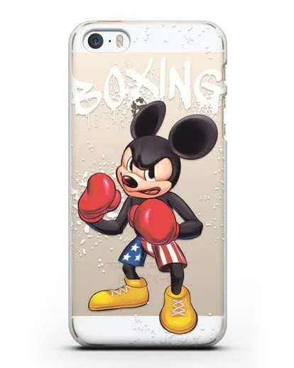 Чехол Микки Маус (Mickie Mouse) боксёр силиконовый для iPhone 5/5s/SE