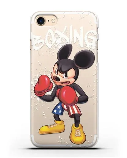 Чехол Микки Маус (Mickie Mouse) боксёр силиконовый для iPhone 8