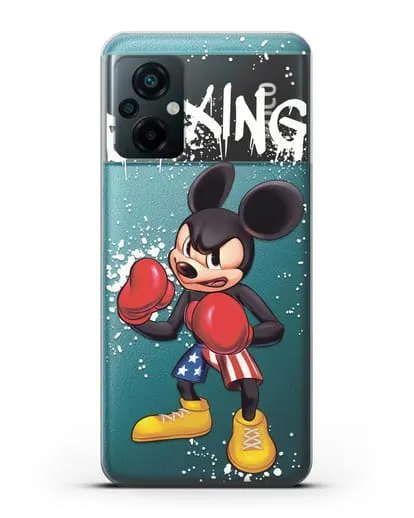 Чехол Микки Маус (Mickie Mouse) боксёр силиконовый для Xiaomi Poco M5