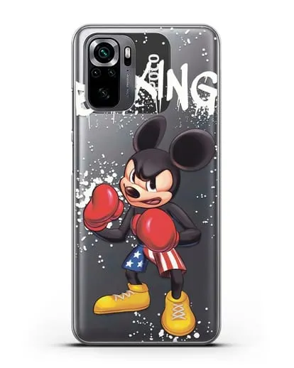 Чехол Микки Маус (Mickie Mouse) боксёр силиконовый для Xiaomi Poco M5s