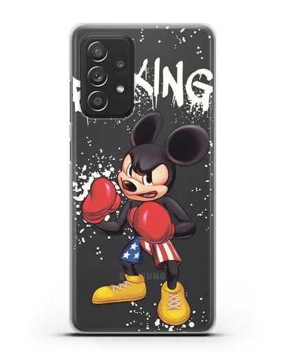 Чехол Микки Маус (Mickie Mouse) боксёр силиконовый для Samsung Galaxy A53