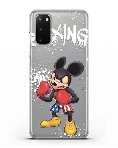 Чехол Микки Маус (Mickie Mouse) боксёр силиконовый для Samsung Galaxy S20 [SM-G980F]