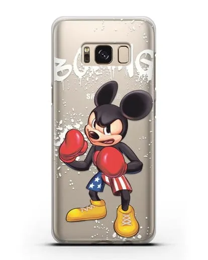 Чехол Микки Маус (Mickie Mouse) боксёр силиконовый для Samsung Galaxy S8 Plus [SM-G955F]