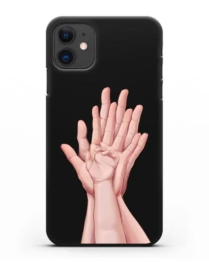 Чехол с иллюстрацией Ладошки силиконовый для iPhone 11