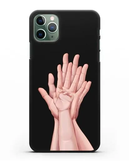 Чехол с иллюстрацией Ладошки силиконовый для iPhone 11 Pro