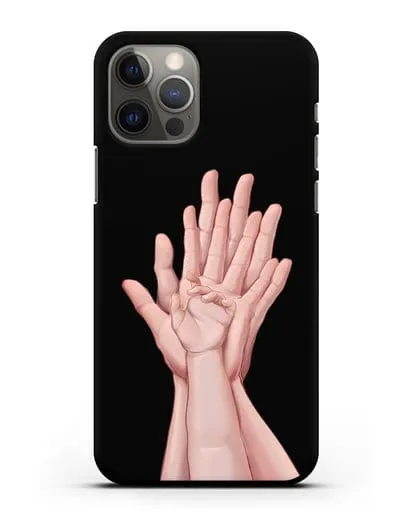 Чехол с иллюстрацией Ладошки силиконовый для iPhone 12 Pro