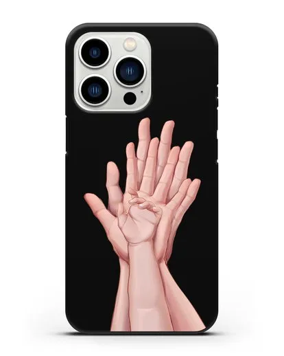 Чехол с иллюстрацией Ладошки силиконовый для iPhone 13 Pro