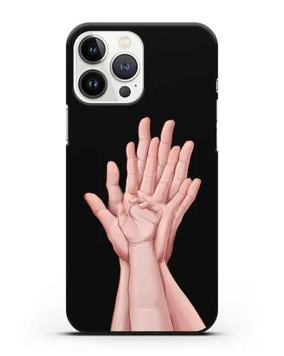 Чехол с иллюстрацией Ладошки силиконовый для iPhone 13 Pro Max