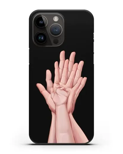 Чехол с иллюстрацией Ладошки силиконовый для iPhone 14 Pro Max