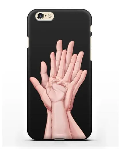 Чехол с иллюстрацией Ладошки силиконовый для iPhone 6