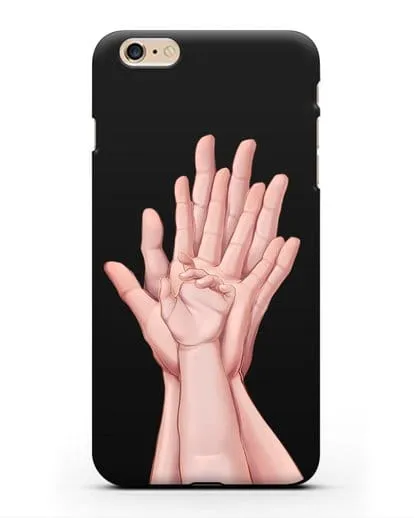 Чехол с иллюстрацией Ладошки силиконовый для iPhone 6s Plus