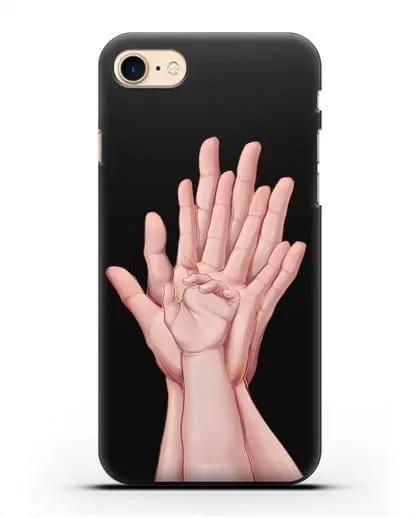 Чехол с иллюстрацией Ладошки силиконовый для iPhone 7