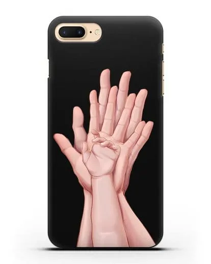 Чехол с иллюстрацией Ладошки силиконовый для iPhone 7 Plus