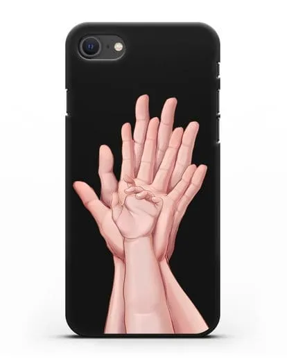 Чехол с иллюстрацией Ладошки силиконовый для iPhone SE 2020