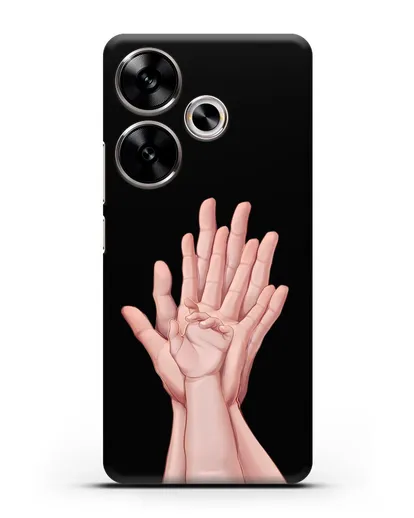 Чехол с иллюстрацией Ладошки силиконовый для Xiaomi Poco F6