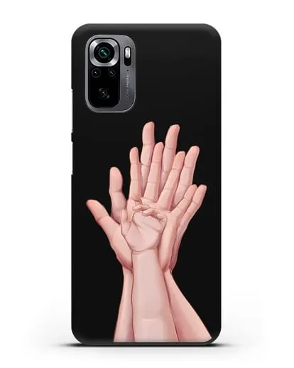 Чехол с иллюстрацией Ладошки силиконовый для Xiaomi Poco M5s