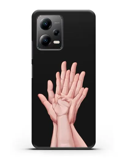 Чехол с иллюстрацией Ладошки силиконовый для Xiaomi Poco X5