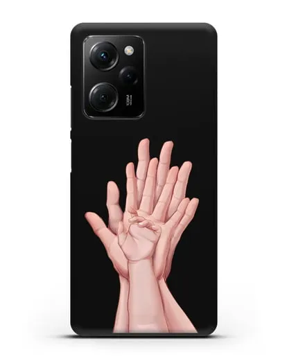 Чехол с иллюстрацией Ладошки силиконовый для Xiaomi Poco X5 Pro