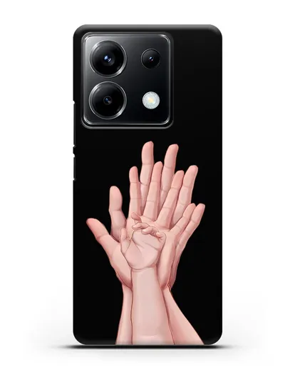 Чехол с иллюстрацией Ладошки силиконовый для Xiaomi Poco X6