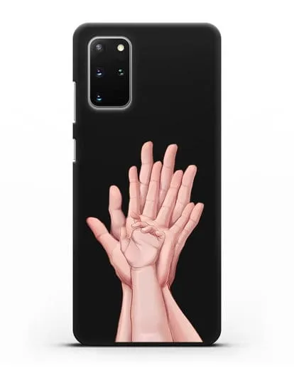Чехол с иллюстрацией Ладошки силиконовый для Samsung Galaxy S20 Plus [SM-G985F]