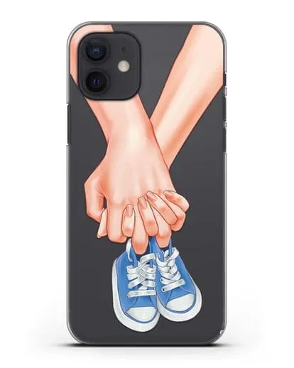 Чехол с иллюстрацией В ожидании малыша силиконовый для iPhone 12
