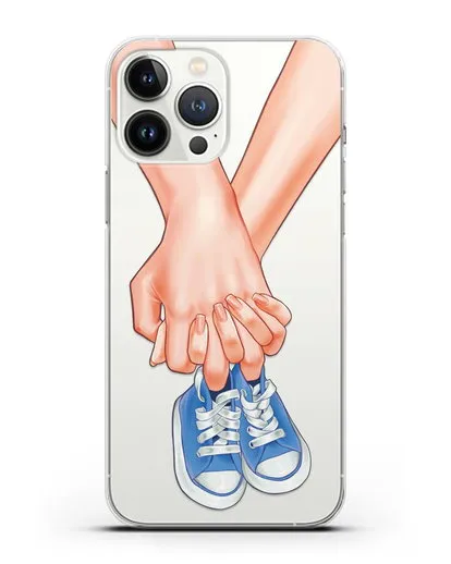 Чехол с иллюстрацией В ожидании малыша силиконовый для iPhone 13 Pro Max