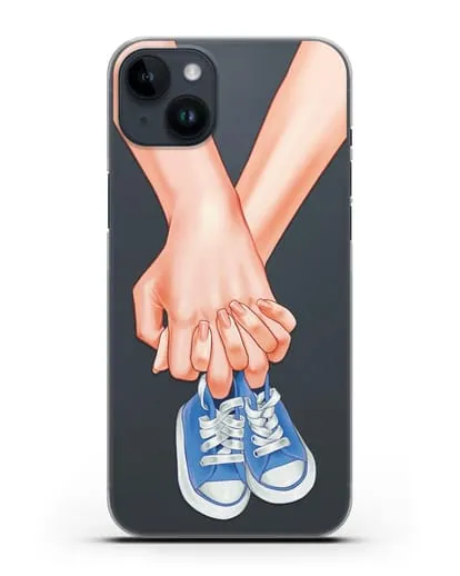 Чехол с иллюстрацией В ожидании малыша силиконовый для iPhone 14 Plus