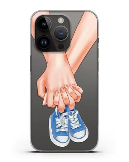 Чехол с иллюстрацией В ожидании малыша силиконовый для iPhone 14 Pro