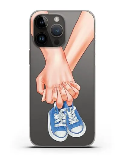 Чехол с иллюстрацией В ожидании малыша силиконовый для iPhone 14 Pro Max