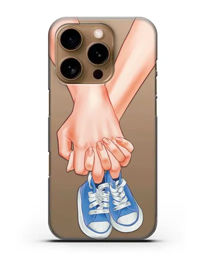 Чехол с иллюстрацией В ожидании малыша силиконовый для iPhone 16 Pro