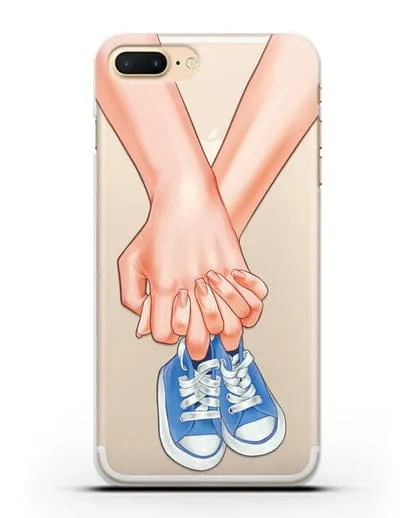 Чехол с иллюстрацией В ожидании малыша силиконовый для iPhone 7 Plus