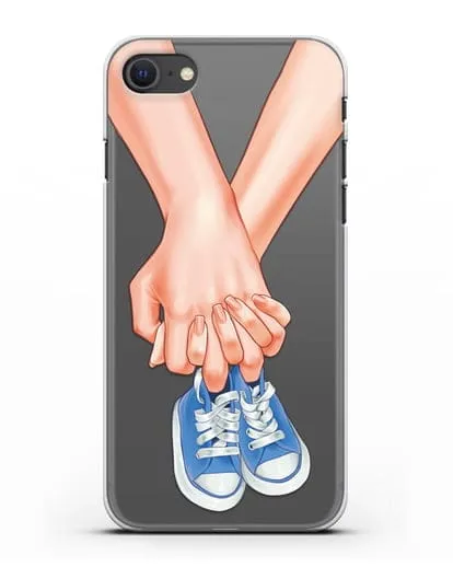 Чехол с иллюстрацией В ожидании малыша силиконовый для iPhone SE 2020