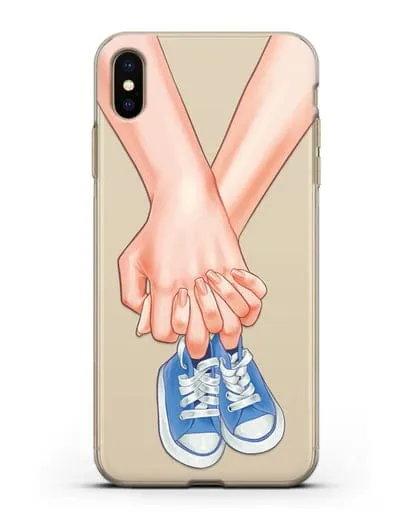 Чехол с иллюстрацией В ожидании малыша силиконовый для iPhone XS Max