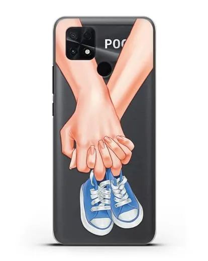 Чехол с иллюстрацией В ожидании малыша силиконовый для Xiaomi Poco C40