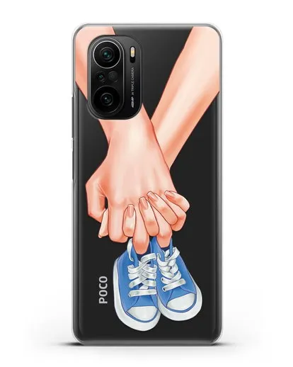 Чехол с иллюстрацией В ожидании малыша силиконовый для Xiaomi Poco F3 Pro