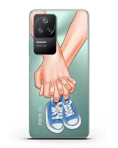 Чехол с иллюстрацией В ожидании малыша силиконовый для Xiaomi Poco F4