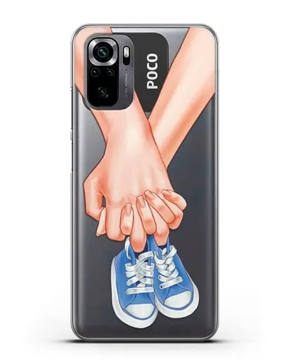 Чехол с иллюстрацией В ожидании малыша силиконовый для Xiaomi Poco M5s