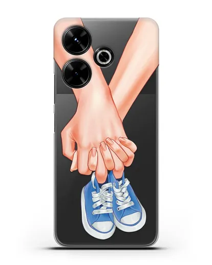 Чехол с иллюстрацией В ожидании малыша силиконовый для Xiaomi Poco M6