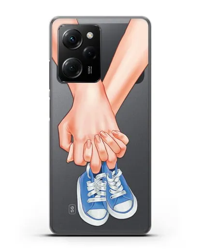 Чехол с иллюстрацией В ожидании малыша силиконовый для Xiaomi Poco X5 Pro