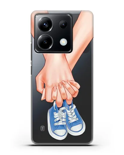 Чехол с иллюстрацией В ожидании малыша силиконовый для Xiaomi Poco X6