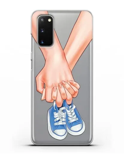 Чехол с иллюстрацией В ожидании малыша силиконовый для Samsung Galaxy S20 [SM-G980F]