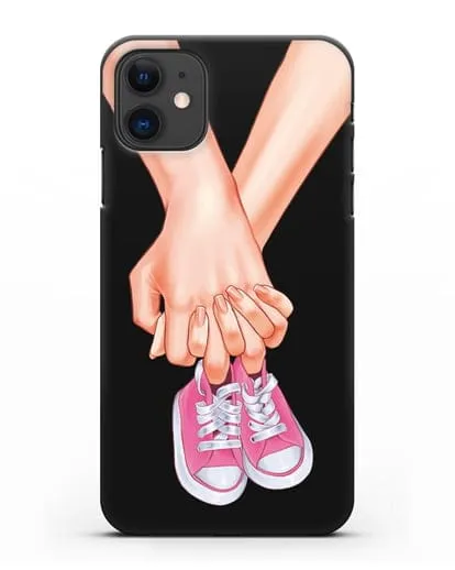 Чехол с иллюстрацией В ожидании девочки силиконовый для iPhone 11