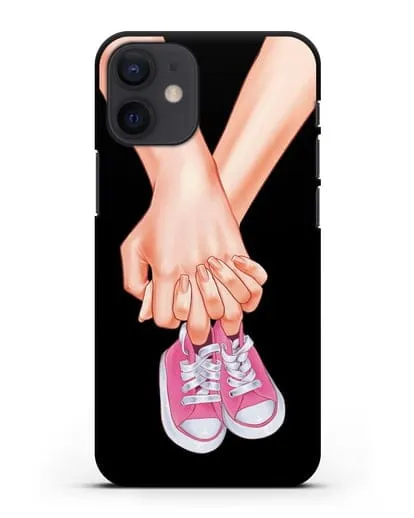 Чехол с иллюстрацией В ожидании девочки силиконовый для iPhone 12 mini