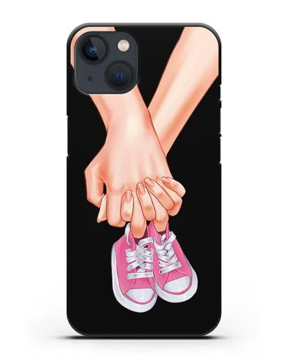 Чехол с иллюстрацией В ожидании девочки силиконовый для iPhone 13