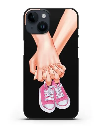 Чехол с иллюстрацией В ожидании девочки силиконовый для iPhone 14