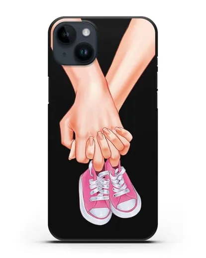 Чехол с иллюстрацией В ожидании девочки силиконовый для iPhone 14 Plus