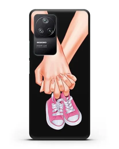 Чехол с иллюстрацией В ожидании девочки силиконовый для Xiaomi Poco F4