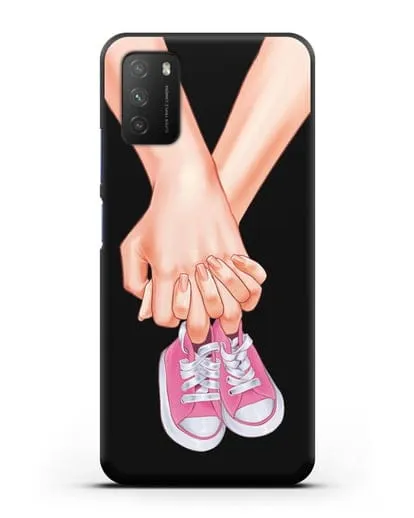 Чехол с иллюстрацией В ожидании девочки силиконовый для Xiaomi Poco M3