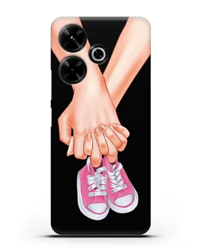 Чехол с иллюстрацией В ожидании девочки силиконовый для Xiaomi Poco M6