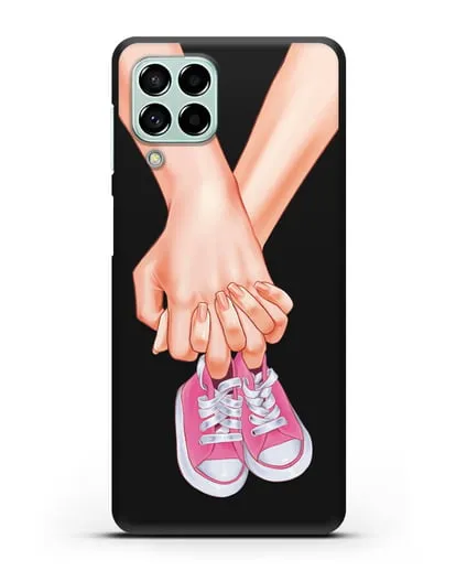 Чехол с иллюстрацией В ожидании девочки силиконовый для Samsung Galaxy M53 [SM-M536]